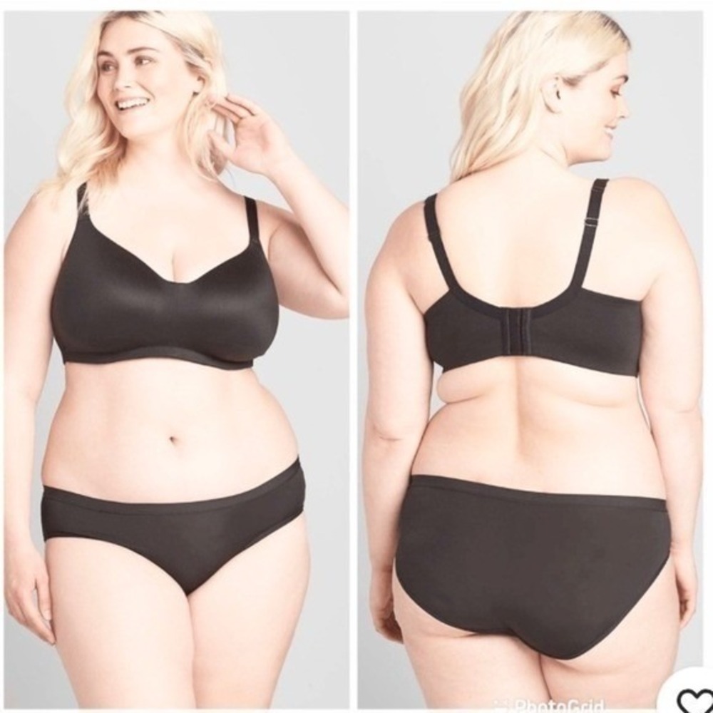 Cacique Lightly Lined Balconette Bra Women‎ 40D Black